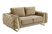 1051 - Contemporary Velvet Loveseat - R&R Furniture Gallery (Fountain Valley, CA)
