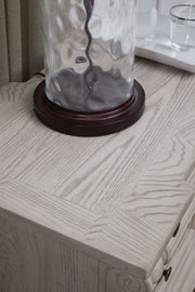 Bruchandi - Three Drawer Night Stand - Antique White - R&R Furniture Gallery (Fountain Valley, CA)