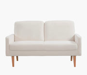 Loveseat Sofa, European Style With Sleek Design, Modern & Vintage Flair, Upholstered 2 Seater Couch - R&R Furniture Gallery (Fountain Valley, CA)