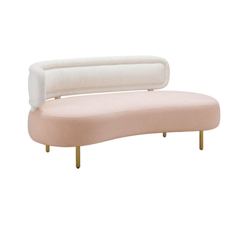 Tischa - Boucle Velvet Sofa - R&R Furniture Gallery (Fountain Valley, CA)
