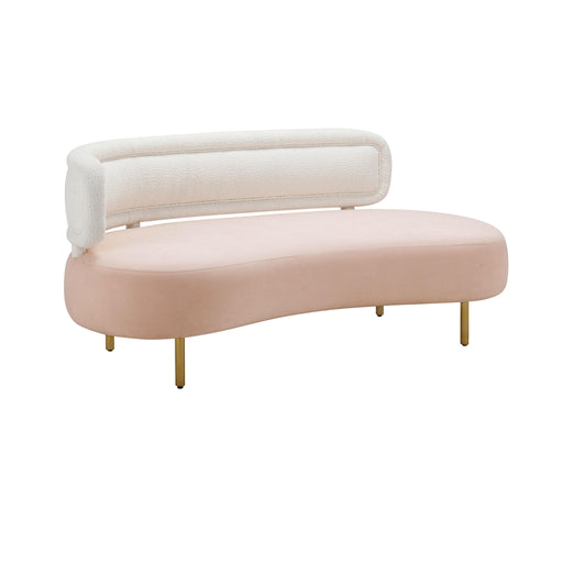Tischa - Boucle Velvet Sofa - R&R Furniture Gallery (Fountain Valley, CA)