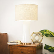 Cascade - Lamp Base Table Lamp - Beige / Gold / White - R&R Furniture Gallery (Fountain Valley, CA)