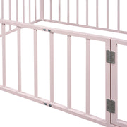 Metal Floor Bed Frame With Fence And Door - R&R Furniture Gallery (Fountain Valley, CA)