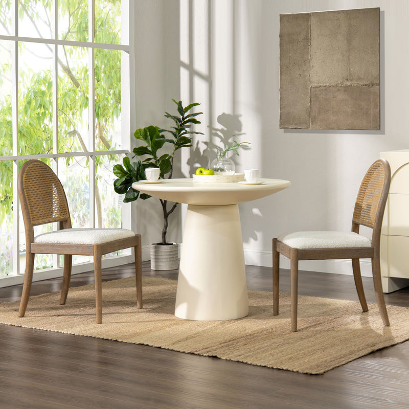 Panama - Curved Cane Side Dining Chair (Set of 2) - R&R Furniture Gallery (Fountain Valley, CA)