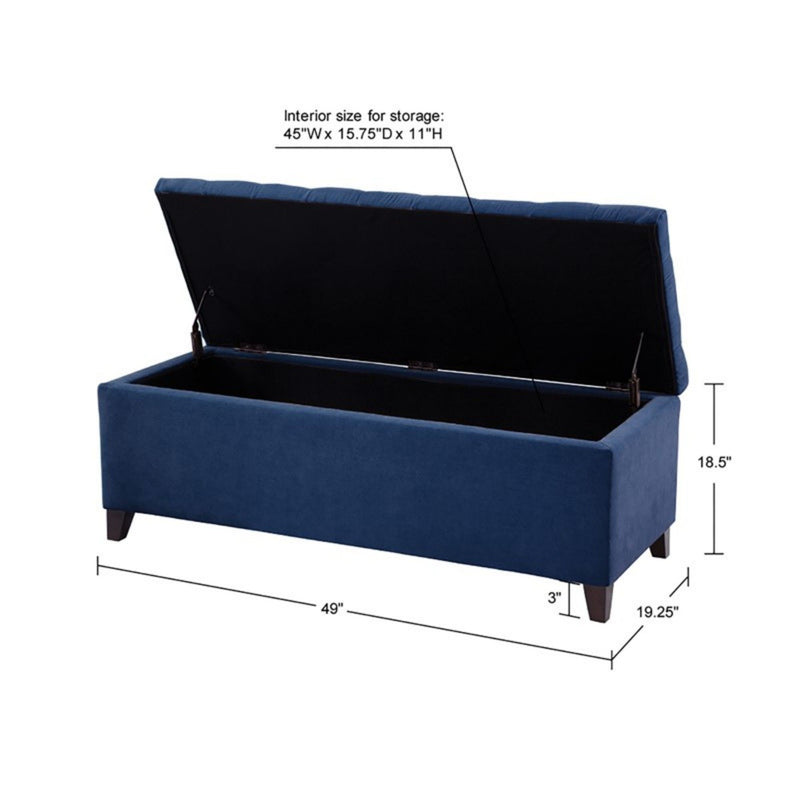 Shandra - Tufted Top Soft Close Storage Bench - R&R Furniture Gallery (Fountain Valley, CA)