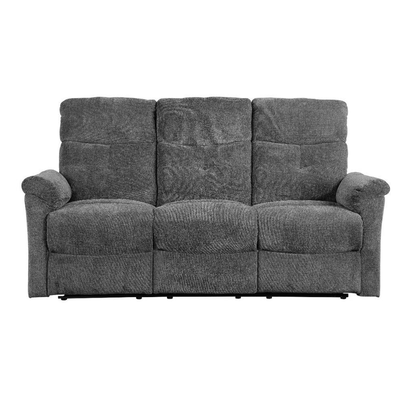Treyton - Motion Sofa - Gray Chenille - R&R Furniture Gallery (Fountain Valley, CA)
