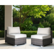 Minnesota - Armless Patio Chairs (Set of 2) - R&R Furniture Gallery (Fountain Valley, CA)