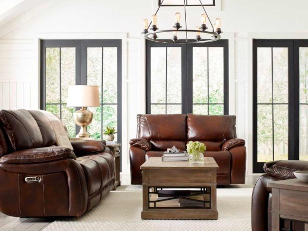 Vail - Power Reclining Loveseat - Burnt Sienna