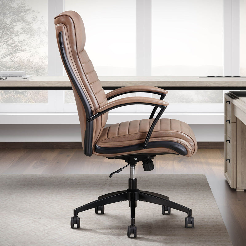 Dc#370 - Leather Desk Chair - R&R Furniture Gallery (Fountain Valley, CA)