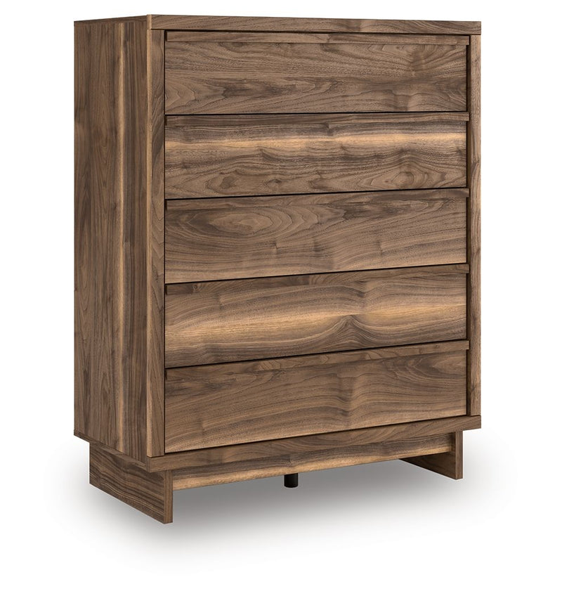 Chirason - Five Drawer Wide Chest - Brown - R&R Furniture Gallery (Fountain Valley, CA)