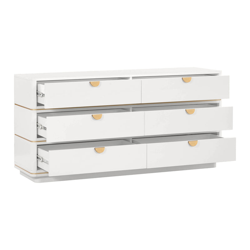 Julieta - 6 Drawer Dresser - R&R Furniture Gallery (Fountain Valley, CA)