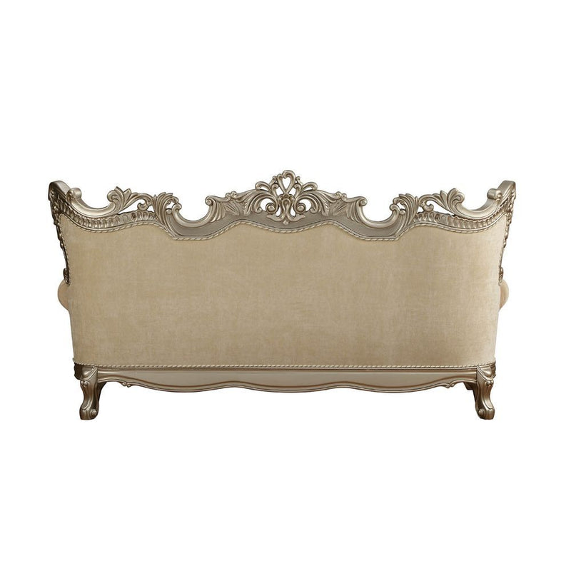 Ranita - Sofa With 7 Pillows - Fabric & Champagne - R&R Furniture Gallery (Fountain Valley, CA)
