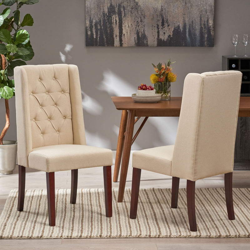 Sophisticated Tufted Dining Chair With High Back Design - R&R Furniture Gallery (Fountain Valley, CA)