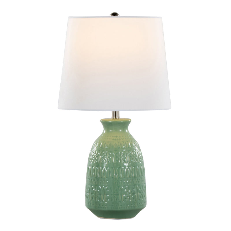 Set of two Lumi Source Claudia contemporary lamps with sleek, modern design featuring clean lines and neutral finishes.