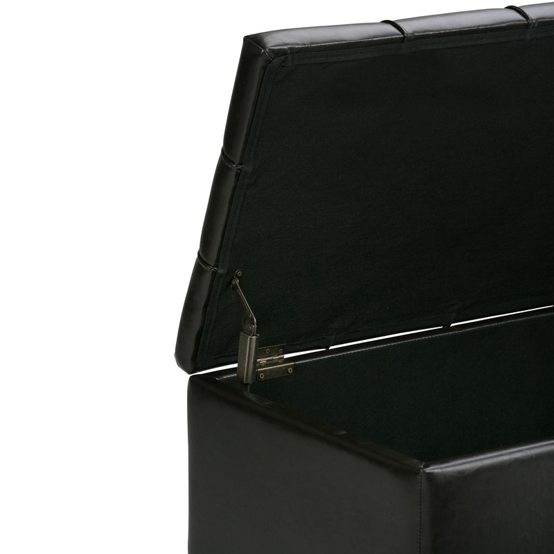 Dover - 3 Piece Storage Ottoman Contemporary Design - R&R Furniture Gallery (Fountain Valley, CA)