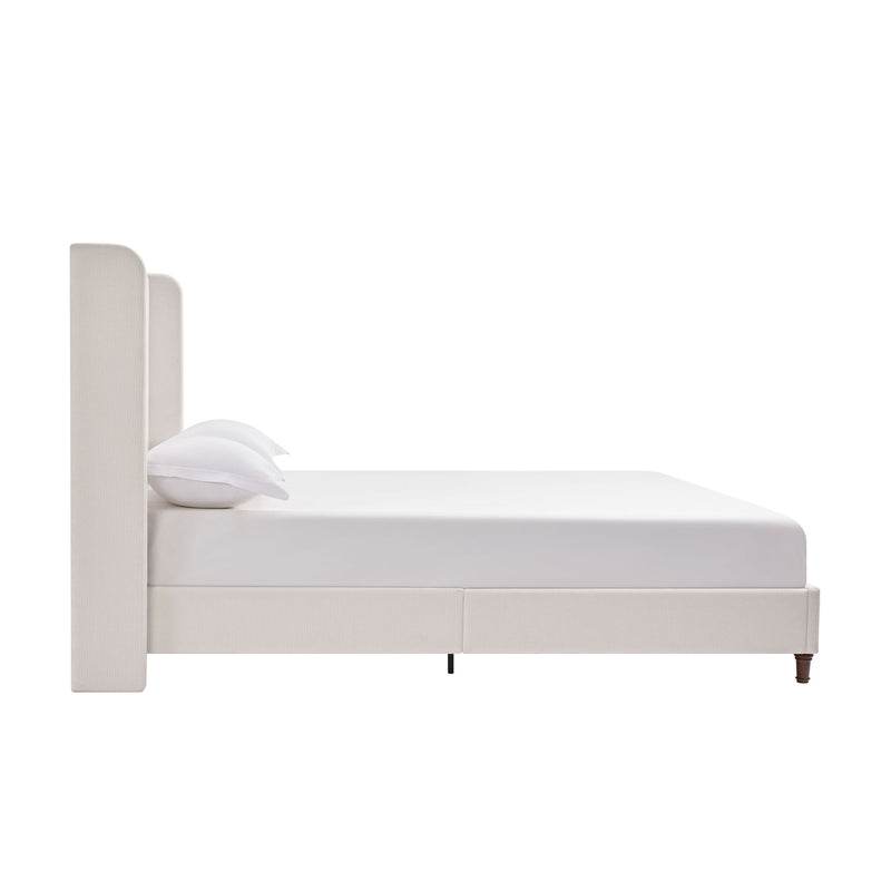 Harper - Tall Headboard Upholstered Bed / High Headboard / Elegant Simplicity / No Box Spring Needed - R&R Furniture Gallery (Fountain Valley, CA)