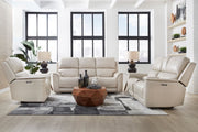 Parker Living Easton Zero Gravity Power Reclining 3-piece sofa set with plush cushions and modern design in a living room setting.