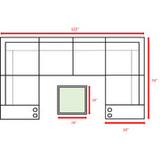 4 Person Patio Seating Set With Cushions, All Weather - Gray - R&R Furniture Gallery (Fountain Valley, CA)