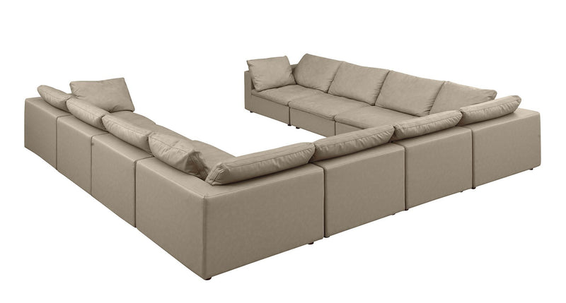 1100 - 10-Piece U-Shaped Sectional In Top-Grain Italian Leather