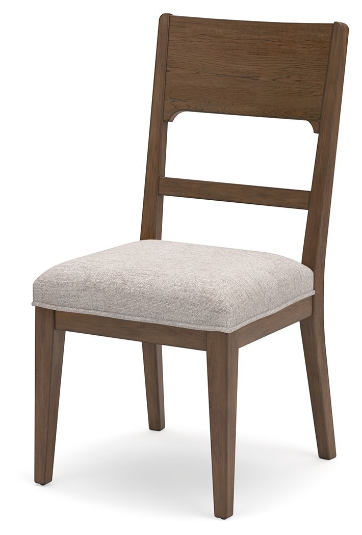 Cabalynn - Dining Uph Side Chair (Set of 2) - Oatmeal / Light Brown - R&R Furniture Gallery (Fountain Valley, CA)