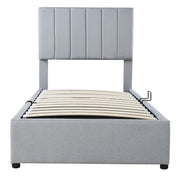 Upholstered Platform Bed With A Hydraulic Storage System - R&R Furniture Gallery (Fountain Valley, CA)