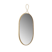 Ravina - Oval Wall Mirror - Braided Brass - R&R Furniture Gallery (Fountain Valley, CA)