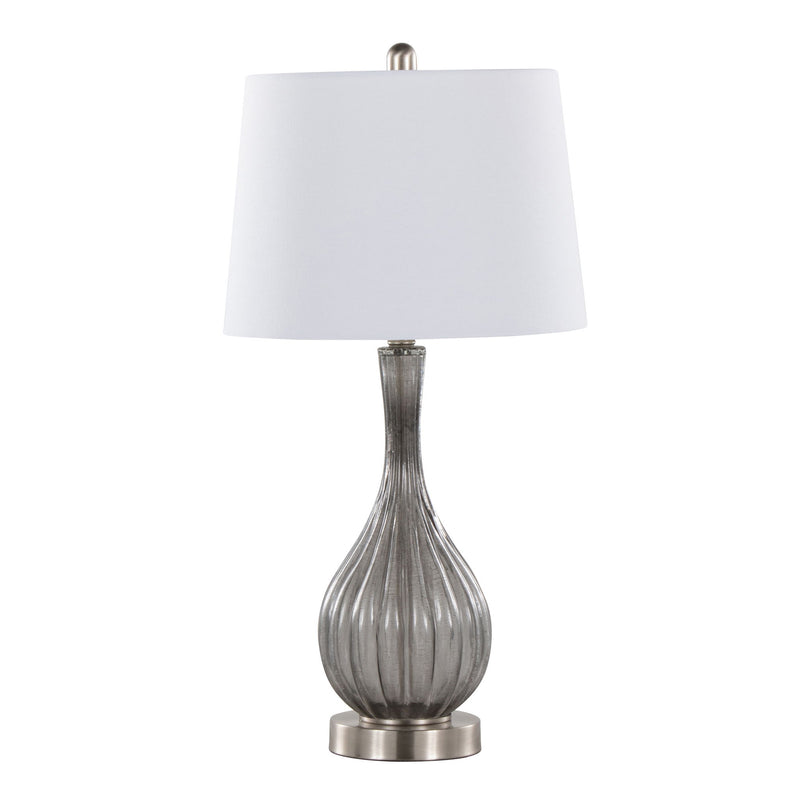 Pair of Lumi Source Jenny contemporary table lamps with sleek designs and neutral-colored shades, perfect for modern decor.