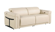 1126 - Top Grain Power Reclining Italian Leather Living Room Set - R&R Furniture Gallery (Fountain Valley, CA)