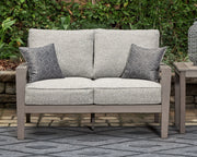 Hillside Barn - Loveseat W/Cushion - Gray / Brown - R&R Furniture Gallery (Fountain Valley, CA)