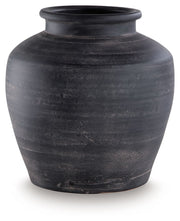 Elegant 12-inch Signature Design by Ashley Meadie vase in neutral tones, perfect for decorative floral arrangements.