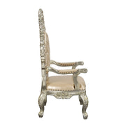 Sorina - Arm Chair (Set of 2) - Synthetic Leather & Antique Gold - R&R Furniture Gallery (Fountain Valley, CA)
