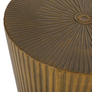 Langseth - Iron Sunburst Side Table Modern Design - R&R Furniture Gallery (Fountain Valley, CA)