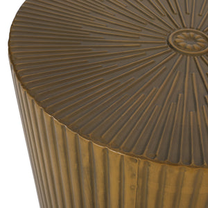 Langseth - Iron Sunburst Side Table Modern Design