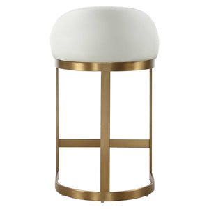 Got Your Back - Counter Stool - Gold / White