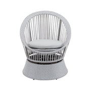 Modern Swivel Wicker Lounge Chair With Round Design - R&R Furniture Gallery (Fountain Valley, CA)