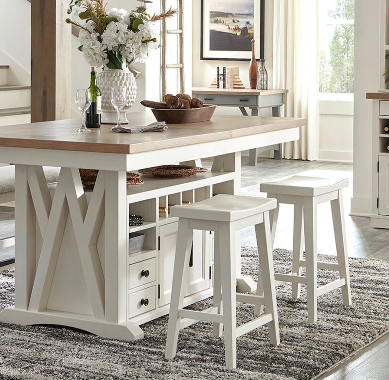Americana Modern Dining - Counter Stool - Cotton - R&R Furniture Gallery (Fountain Valley, CA)