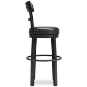 Valebeck - Tall Upholstered Swivel Barstool - R&R Furniture Gallery (Fountain Valley, CA)