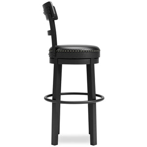 Valebeck - Tall Upholstered Swivel Barstool - R&R Furniture Gallery (Fountain Valley, CA)