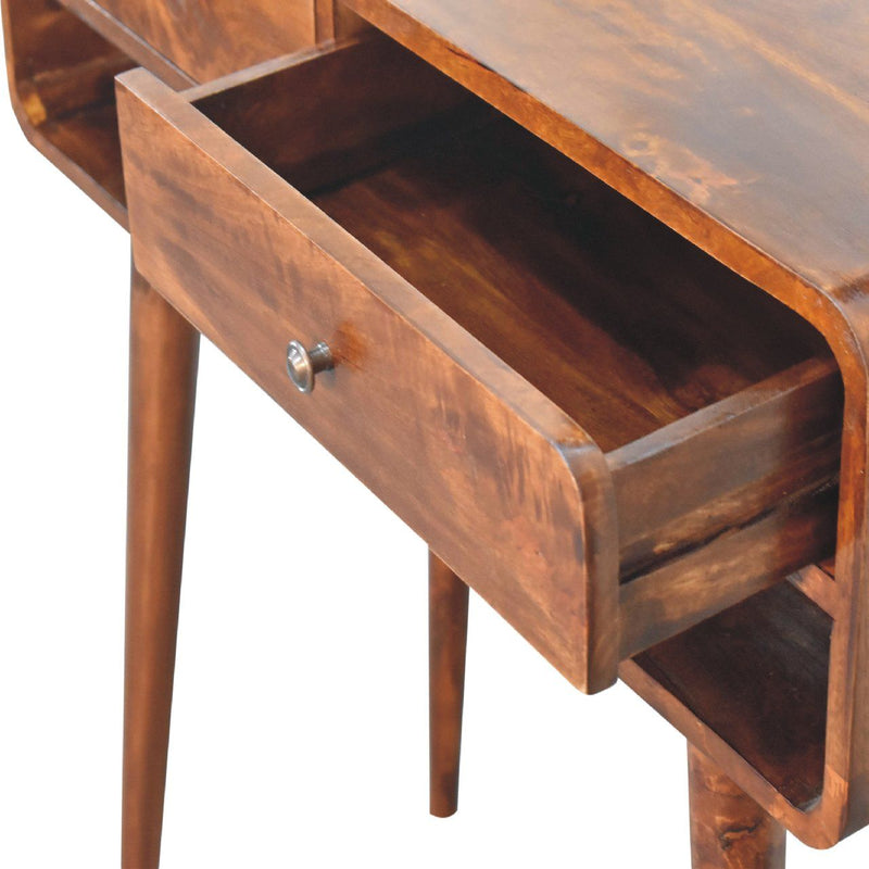 Sonata - Chestnut Console Table - R&R Furniture Gallery (Fountain Valley, CA)