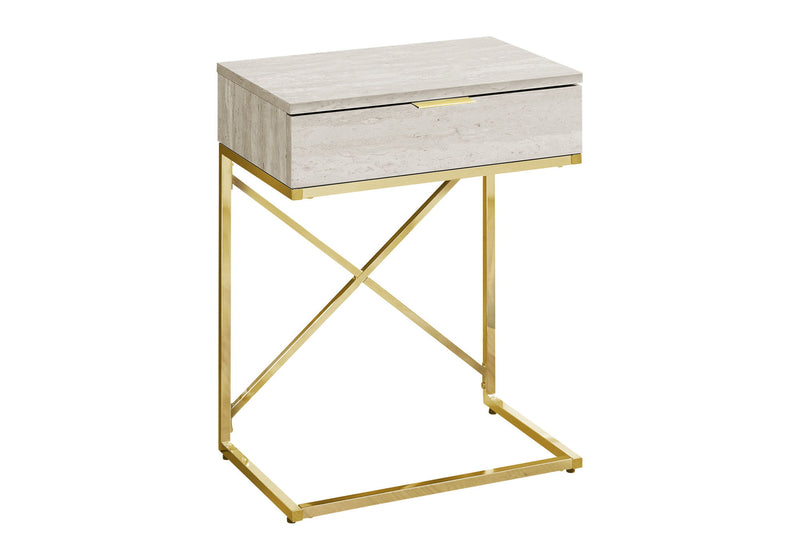 Accent Side Table, Storage Drawer, Spacious Tabletop, Contemporary & Modern - R&R Furniture Gallery (Fountain Valley, CA)