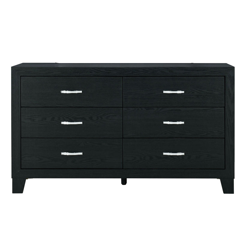 Carlos - 5 Pieces Queen Bedroom Set - Black - R&R Furniture Gallery (Fountain Valley, CA)