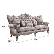 Jayceon - Sofa With 5 Pillows - Fabric & Champagne - R&R Furniture Gallery (Fountain Valley, CA)