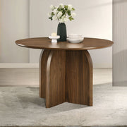 Delmon - Round Dining Table - Dark Walnut - R&R Furniture Gallery (Fountain Valley, CA)