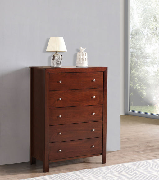Modern elegant Burlington accent storage chest by Glory Furniture with sleek wood finish and transitional design.