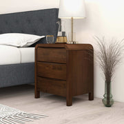 Lionel - Nightstand 3 Drawer Bed Side Table - Brown - R&R Furniture Gallery (Fountain Valley, CA)