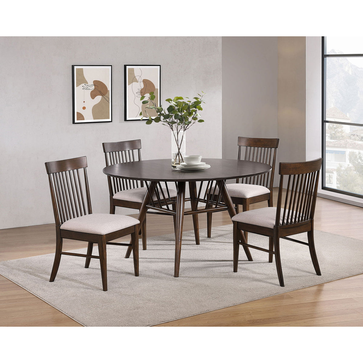 Burns - Dining Side Chairs (Set of 2) - Walnut