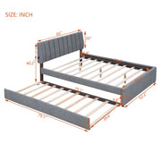 Upholstered Platform Bed With Trundle - R&R Furniture Gallery (Fountain Valley, CA)