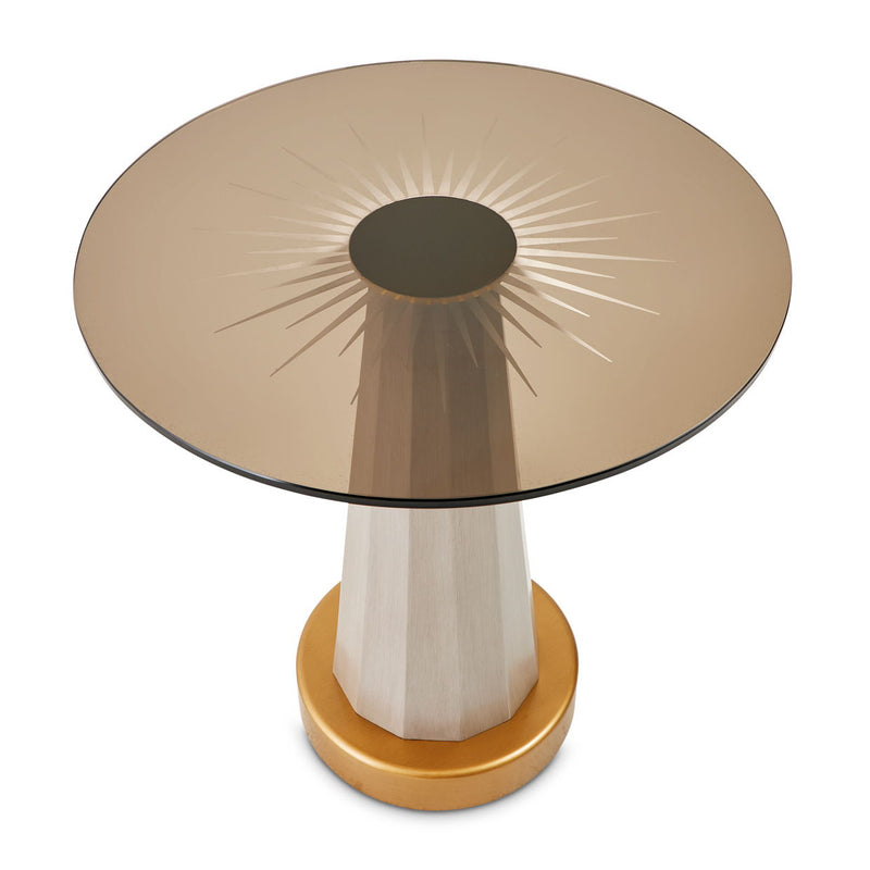 St. Charles - Chairside Table - Dove Gray - R&R Furniture Gallery (Fountain Valley, CA)