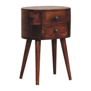 Mini Rounded Nightstand - Chestnut - R&R Furniture Gallery (Fountain Valley, CA)