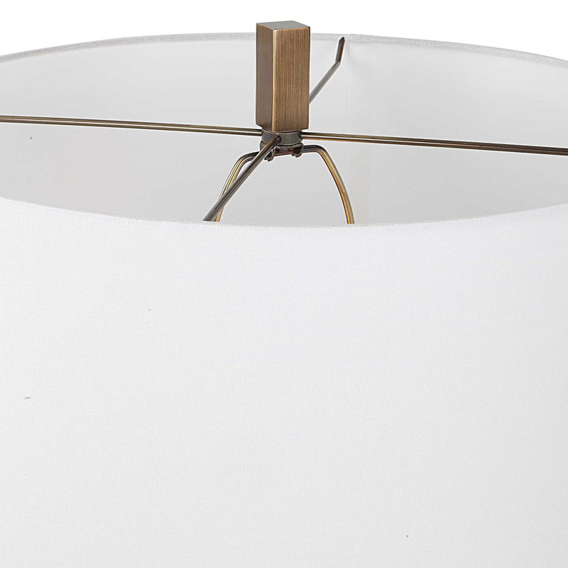 Link - Brushed Gold Floor Lamp